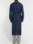 Anderson & Sheppard - Piped Linen Robe - Blue