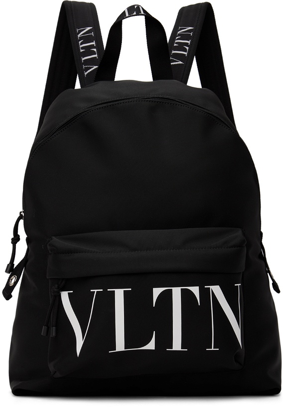 Photo: Valentino Garavani Black 'VLTN' Backpack