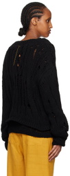 AIREI Black Layered Sweater