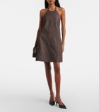 Brunello Cucinelli Halterneck open-back cotton minidress