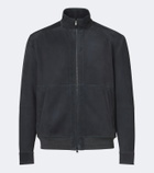 Canali Suede bomber jacket