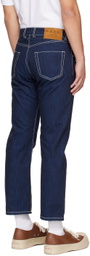 Marni Blue Contrast Stitch Jeans