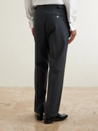 Favourbrook - Dalton Slim-Fit Straight-Leg Stretch-Wool Tuxedo Trousers - Black