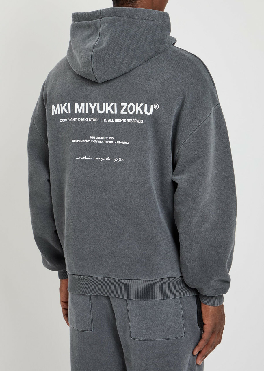 Mki Miyuki Zoku Design Studio Hooded Cotton-blend Sweatshirt Black Other