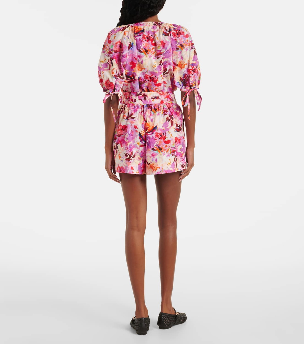 Ulla Johnson Rowan floral cotton shorts