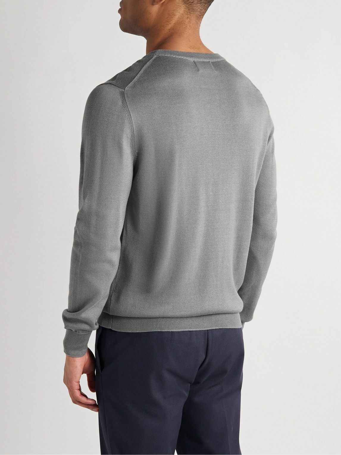 Handvaerk - Pima Cotton Sweater - Gray Handvaerk