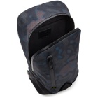 PS by Paul Smith Black Heat Map Camo Sling Backpack