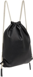 Rick Owens Black & Grey Drawstring Backpack