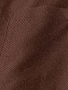 The Elder Statesman - Wool and Cashmere-Blend Shirt - Brown