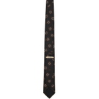 Valentino Garavani Black Valentie Silk Jacquard Tie