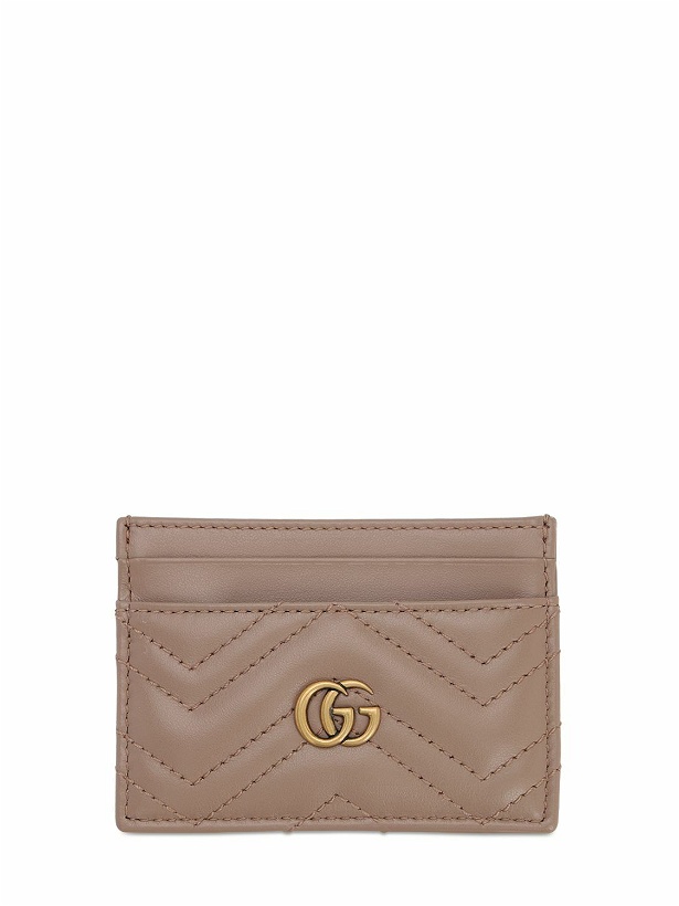 Photo: GUCCI - Gg Marmont Quilted Leather Card Holder