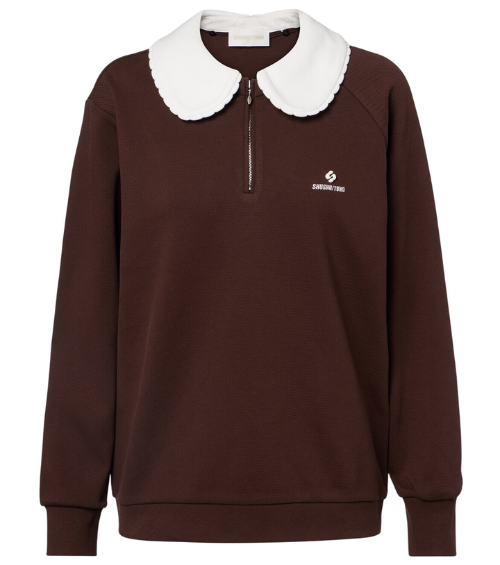Photo: Shushu/Tong Logo cotton-blend sweatshirt