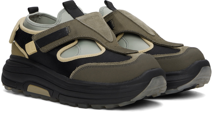 SUICOKE Khaki & Black TRED Sneakers