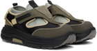SUICOKE Khaki & Black TRED Sneakers