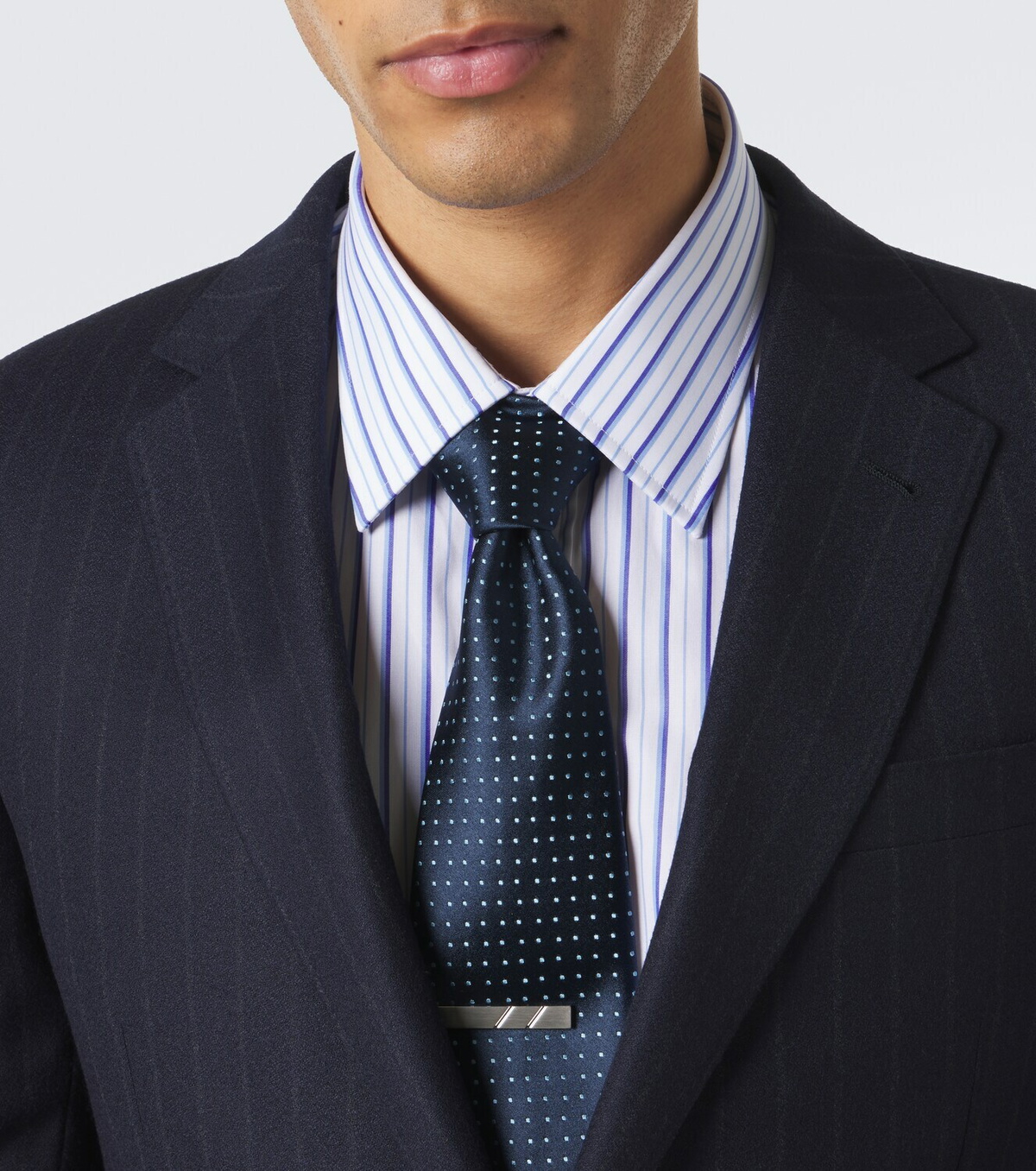 Charvet Polka-dot silk jacquard tie