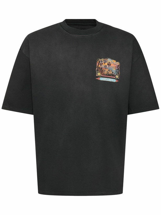 Photo: AMIRI Amiri Jazz Hideaway Print Cotton T-shirt