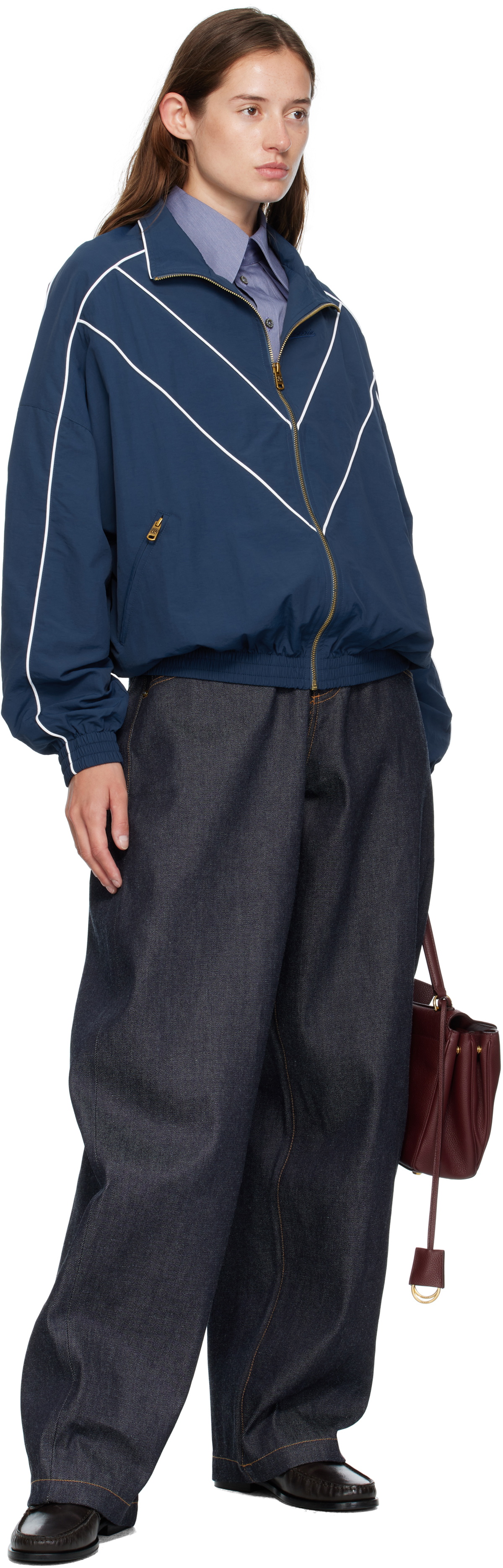 WILLY CHAVARRIA Blue Tapered Bad Girl Jeans