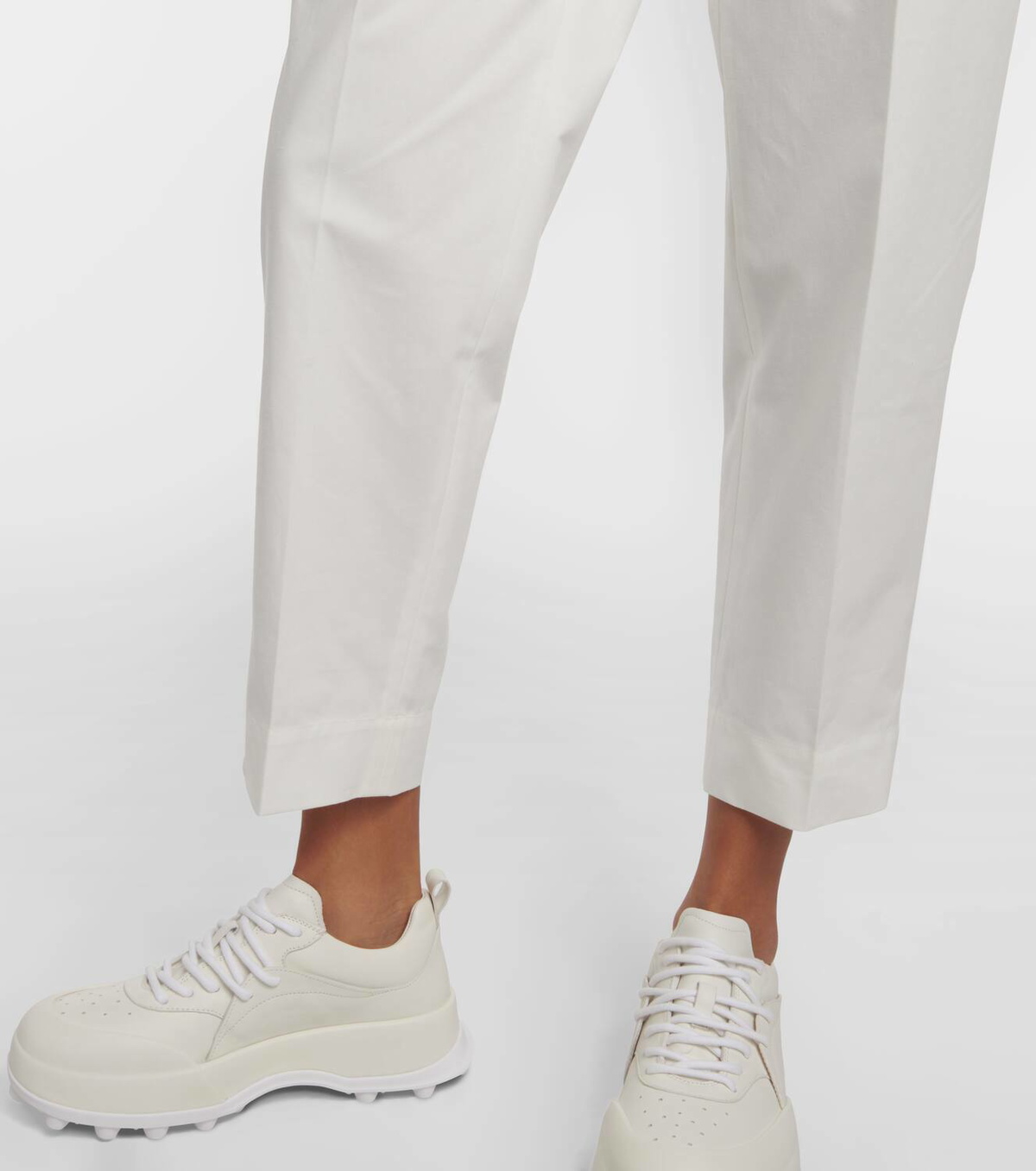 Jil Sander Cropped cotton straight pants Jil Sander