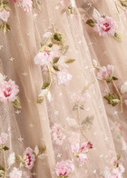 Needle & Thread Sylvia Rose Floral-embroidered Tulle Gown Light Pink