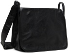 Yohji Yamamoto Black Flap Messenger Bag