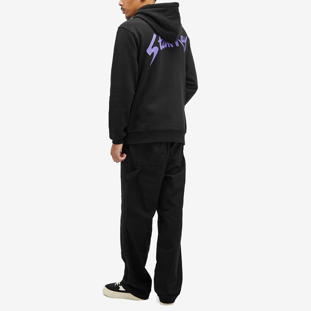 Stan Ray Men's OG Logo Hoodie in Black/Purple
