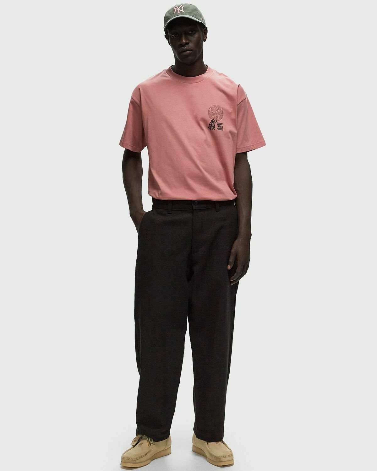 Carhartt WIP S/S Chrysanthemum Tee pink Mens Shortsleefe Carhartt WIP
