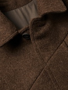 Rick Owens - Bonotto Oversized Melton Wool Coat - Brown