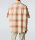 Calvin Klein Collection Tommy checked oversized cotton bowling shirt