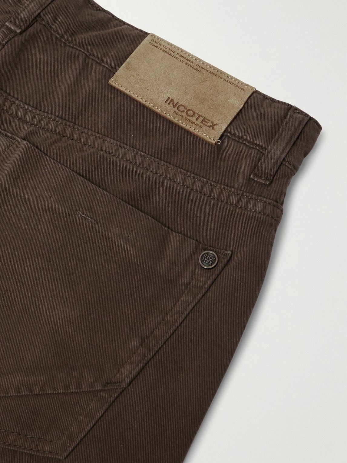 Incotex - Blue Division Straight-Leg Jeans - Brown