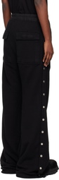 Rick Owens DRKSHDW Black Concordians Pusher Sweatpants
