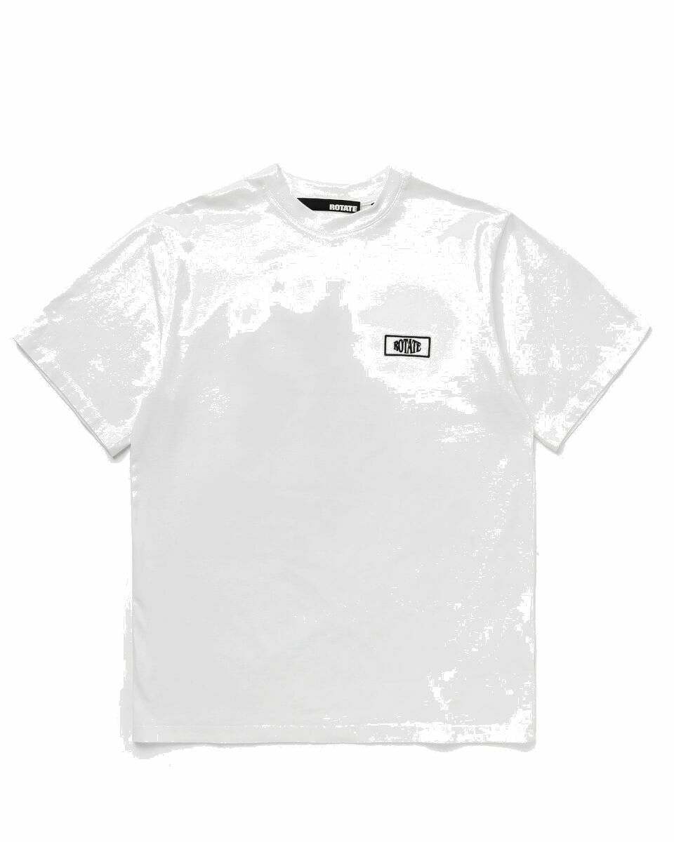 Photo: Rotate Birger Christensen Enzyme T Shirt W. Logo White - Womens - Shortsleeves