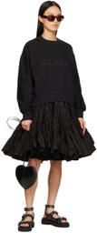 ALAÏA Black Logo Sweatshirt