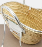Jacquemus Soli Medium croc-effect raffia basket bag