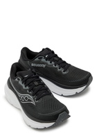 Saucony Guide 19 Mesh-knit Sneakers Black And Silver