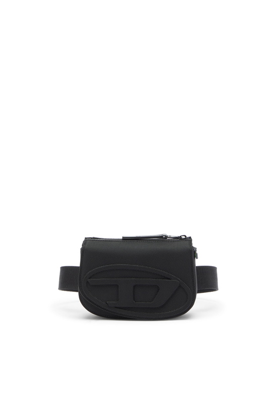Photo: Diesel 1DR - Belt bag in nylon with Oval D - Belt bags - Unisex - Black