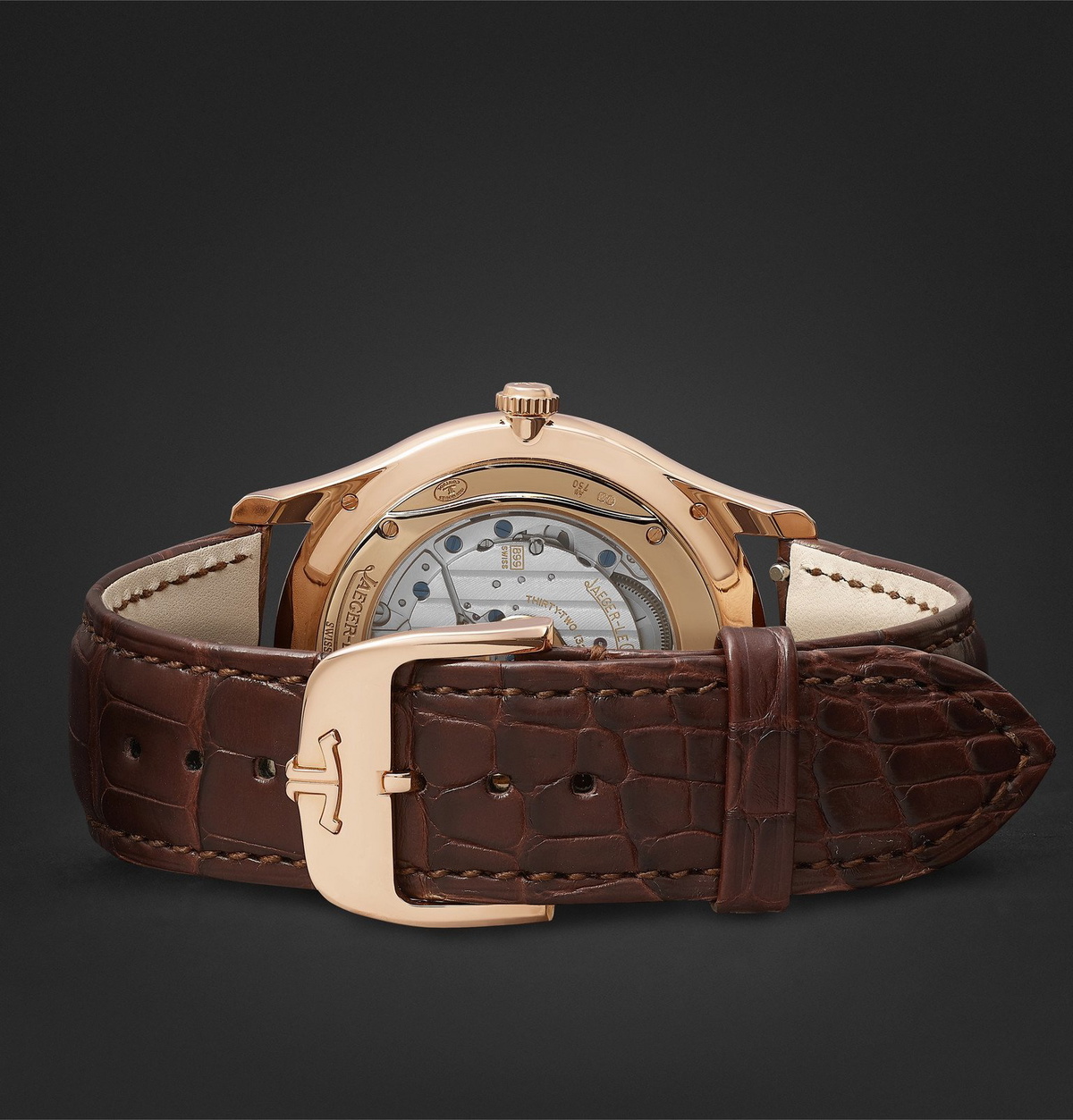 Jaeger-LeCoultre - Master Ultra Thin Date Automatic 39mm 18-Karat Rose Gold and Alligator Watch, Ref No. 1232510 - Neutrals