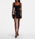Clio Peppiatt Marina embellished minidress