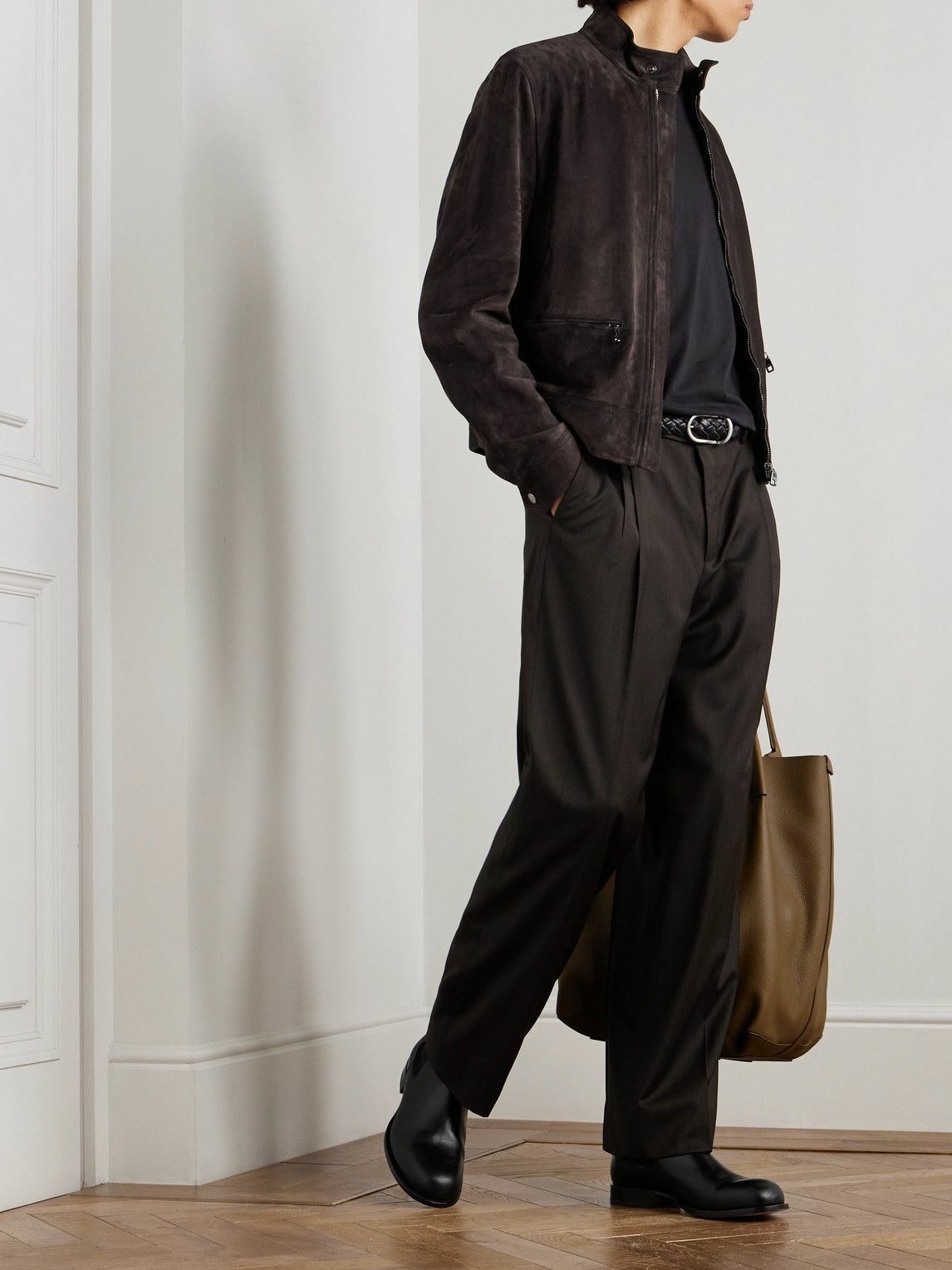Dolce&Gabbana - Suede Jacket - Brown