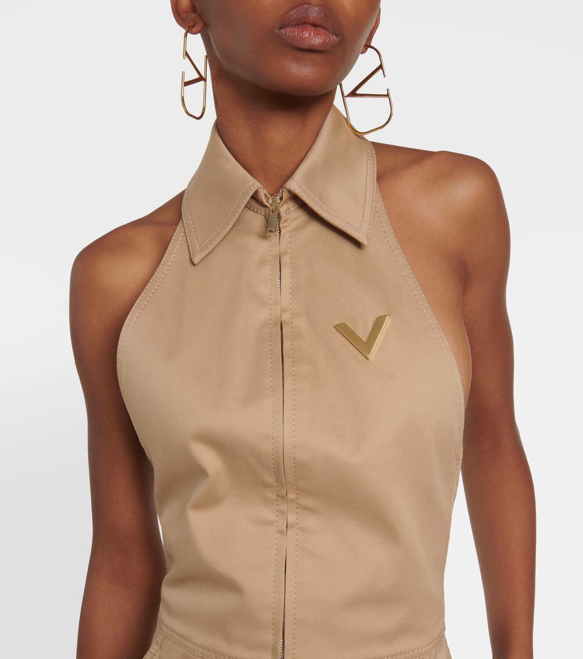 Valentino Cotton cargo overalls