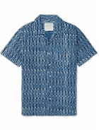 Kardo - Lamar Embroidered Printed Cotton Shirt - Blue
