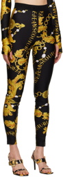 Versace Jeans Couture Black Chain Couture Leggings