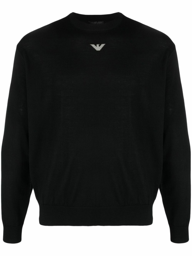 Photo: EMPORIO ARMANI - Logo Wool Jumper