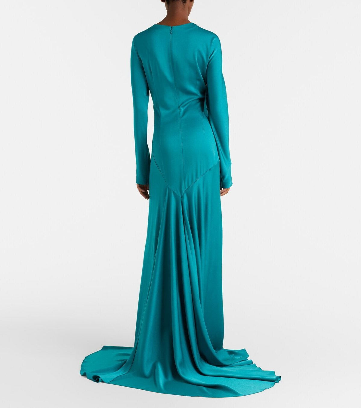 McQueen Draped satin gown