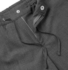 NN07 - Slim-Fit Tapered Cropped Woven Drawstring Trousers - Gray