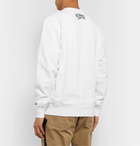 Billionaire Boys Club - Logo-Appliquéd Loopback Cotton-Jersey Sweatshirt - White