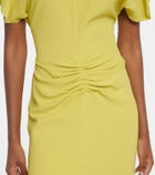 Victoria Beckham Bela gathered crêpe satin midi dress