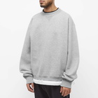 Sacai Men's S Studs Crew Sweat in Light Grey