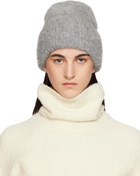 TOTEME Gray Alpaca Knit Beanie