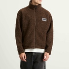 Napapijri Men's x Martine Rose Logo Fleece Jacket in Shaved Choc Wt1