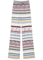 Missoni Chevron Fine-knit Wide-leg Trousers Multicoloured 1